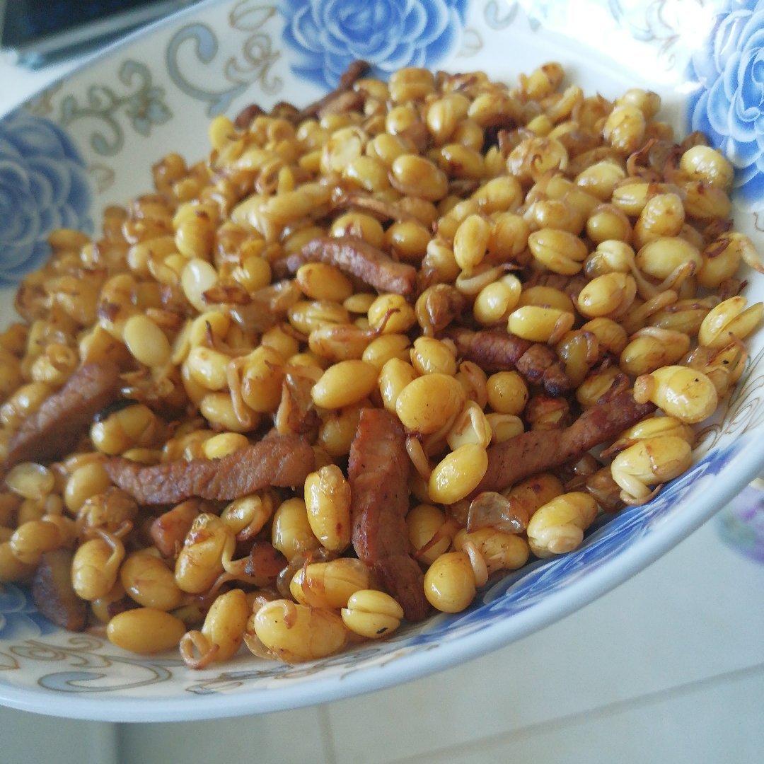 豆芽炒肉丝