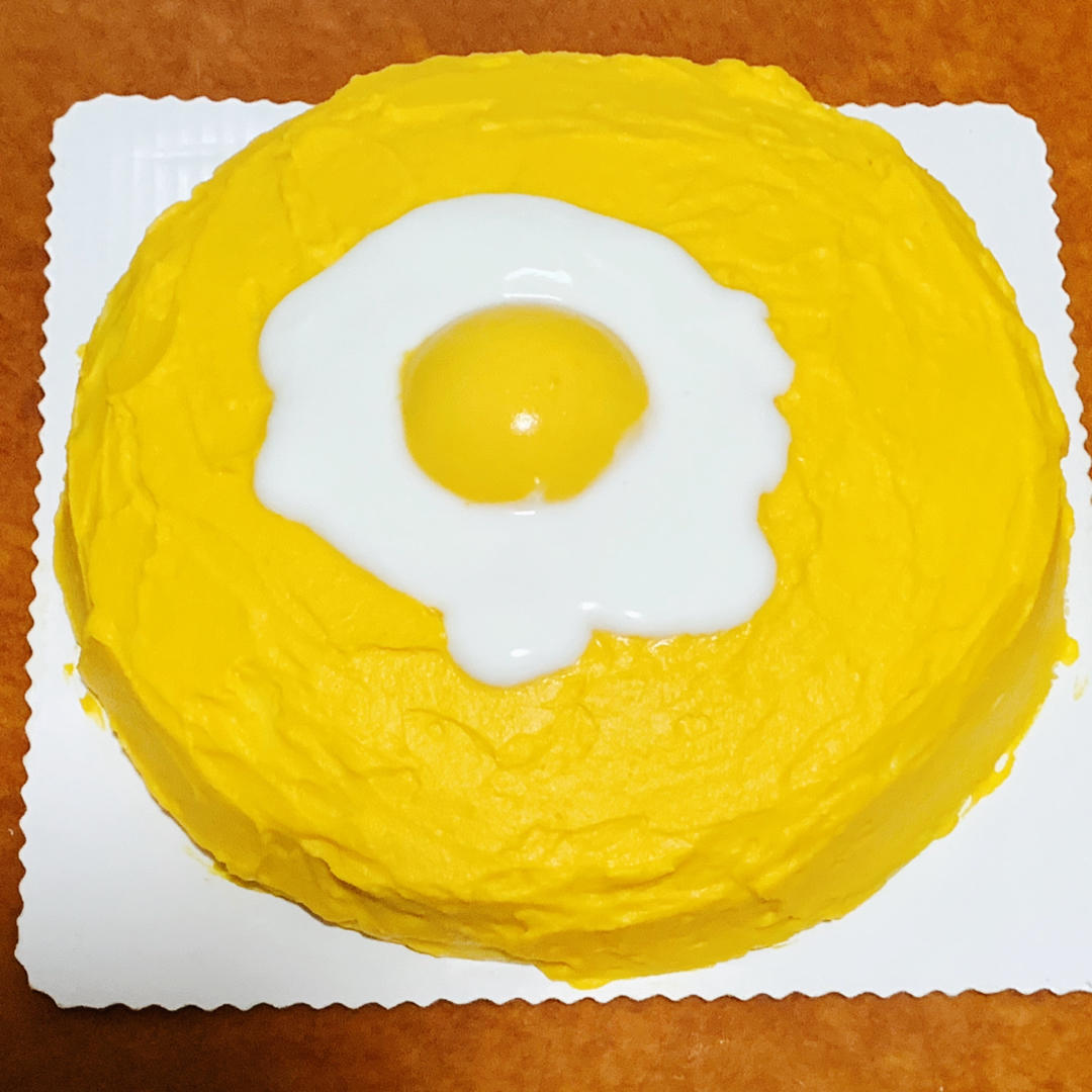 南瓜千层蛋糕～顶着一颗煎蛋？