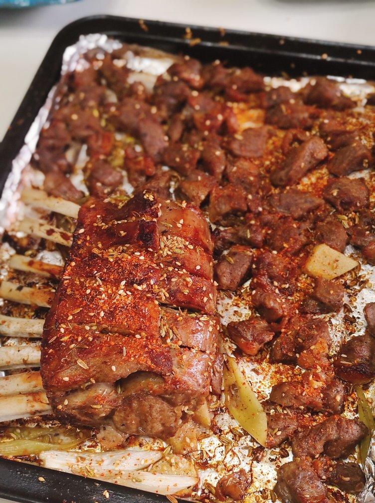 地道蒙餐：烤羊排(家用烤箱版)