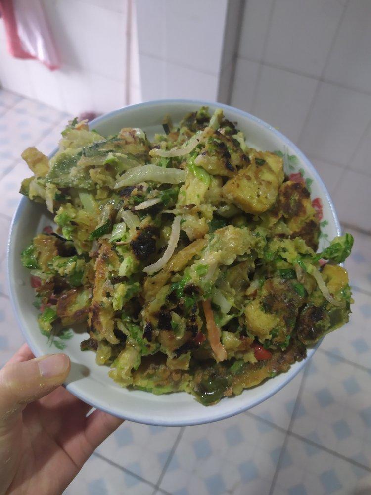 白菜鸡蛋早餐饼