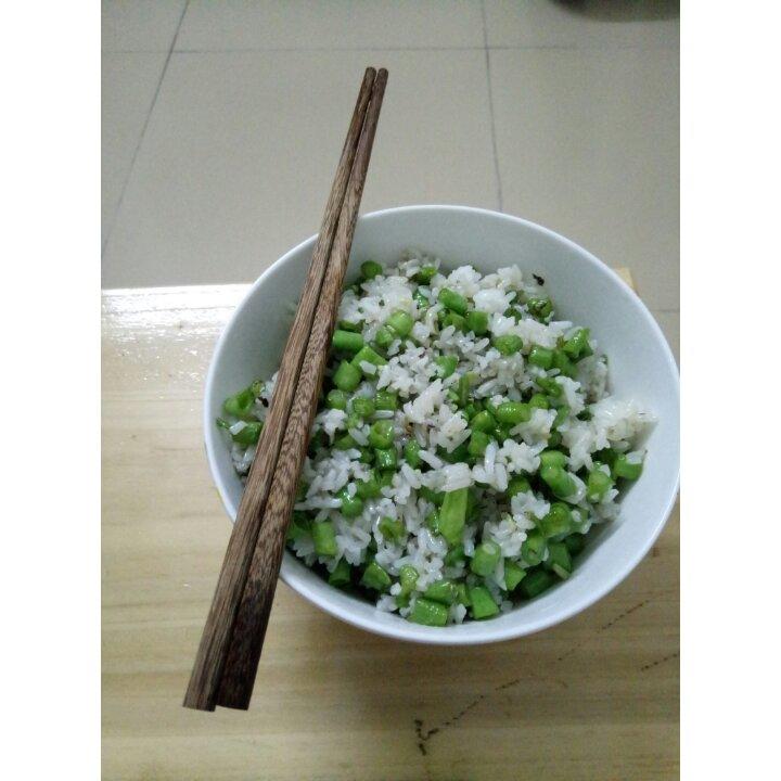 肉沫儿碎豆角炒饭