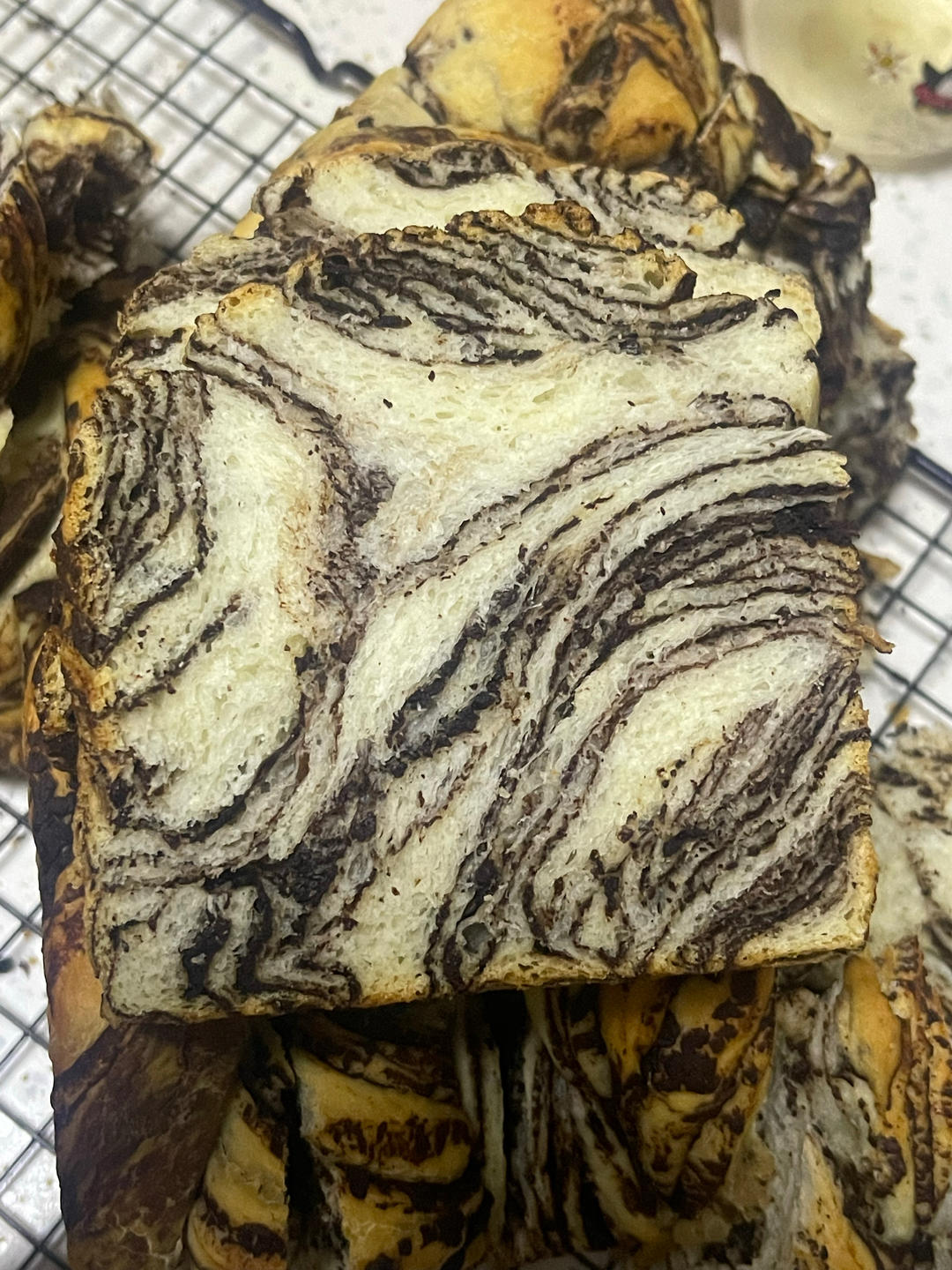 昂贵的爸爸糖巧克力吐司