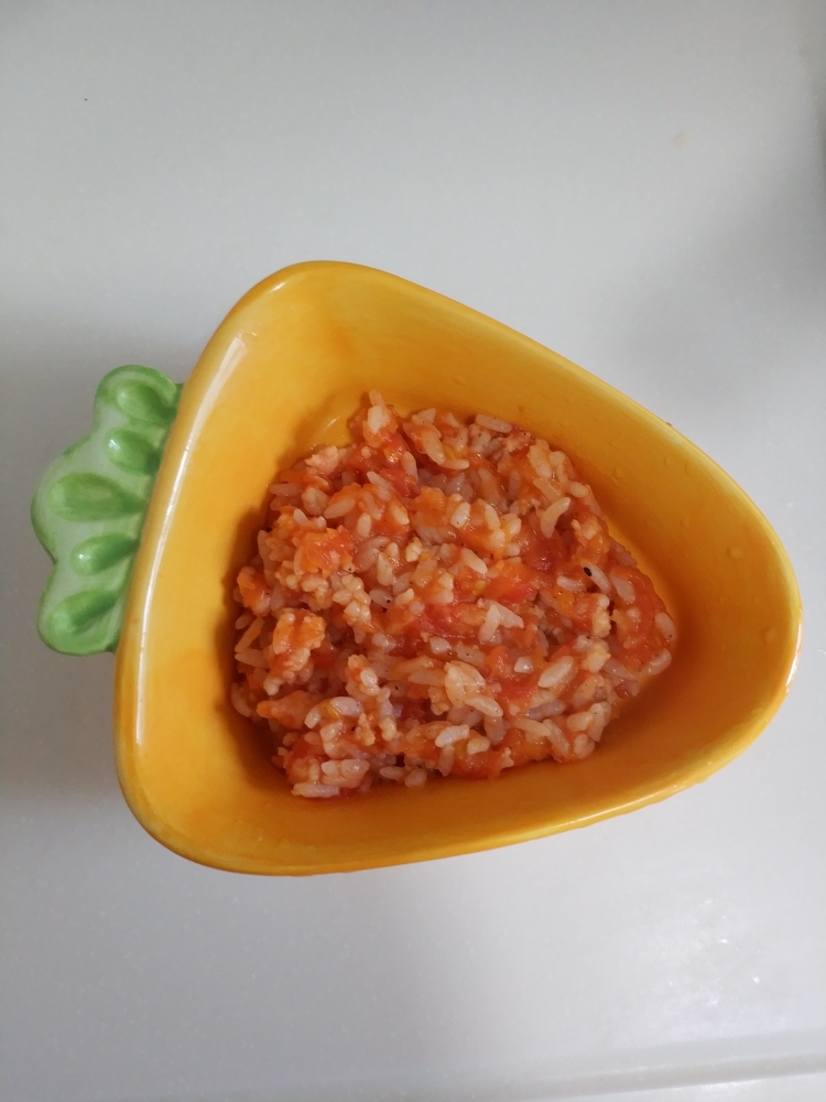 番茄胡萝卜鲜虾烩饭(宝宝辅食）