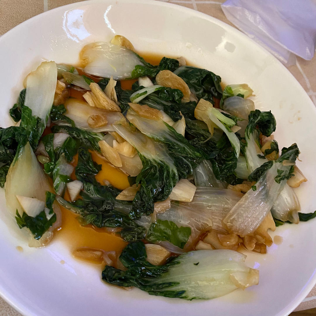 蒜蓉炒奶白菜