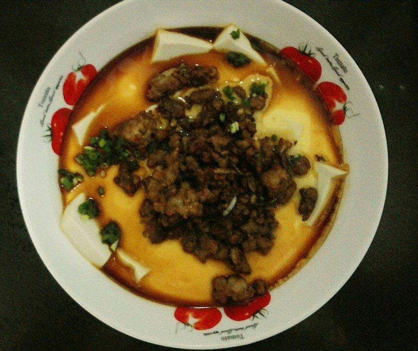 肉沫豆腐蛋羹