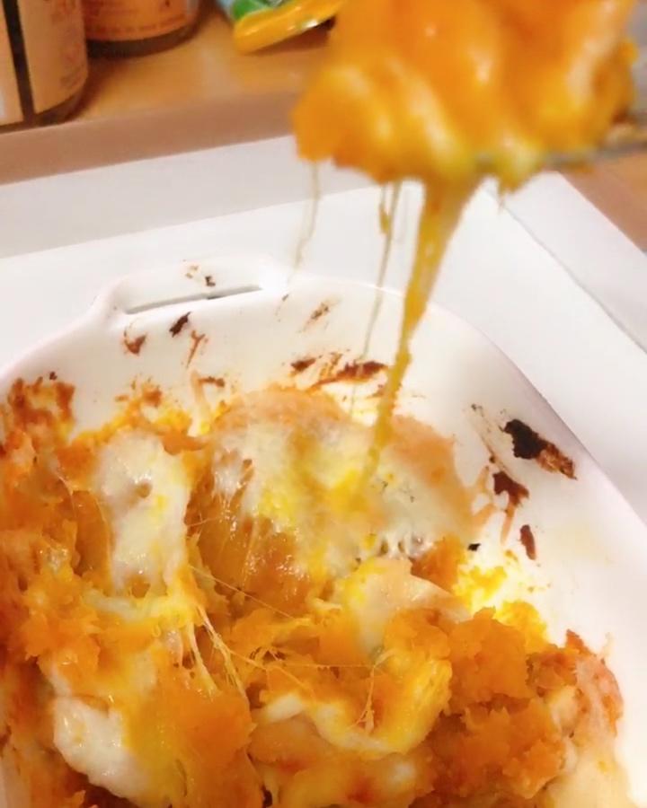 芝士焗南瓜（红薯）-好吃到尖叫