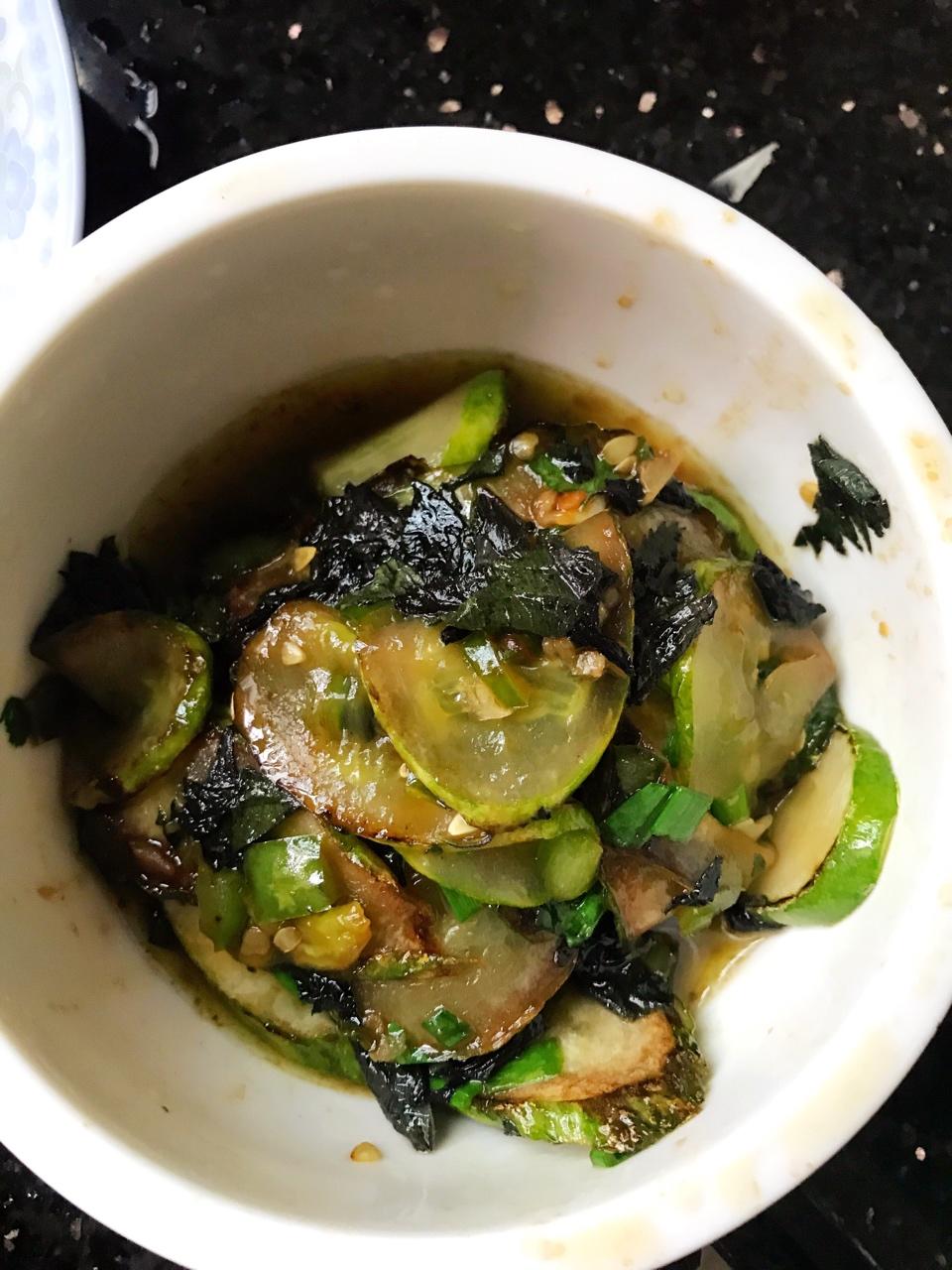 紫苏煎黄瓜