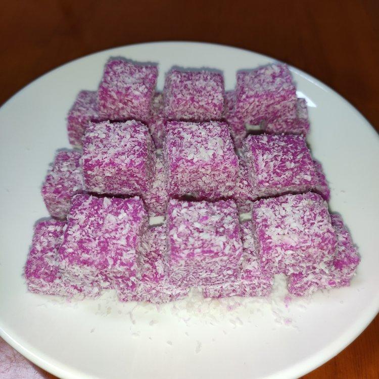 💖火龙果椰蓉牛奶小方