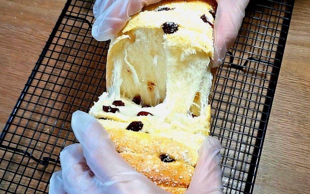 手撕蔓越莓炼乳吐司