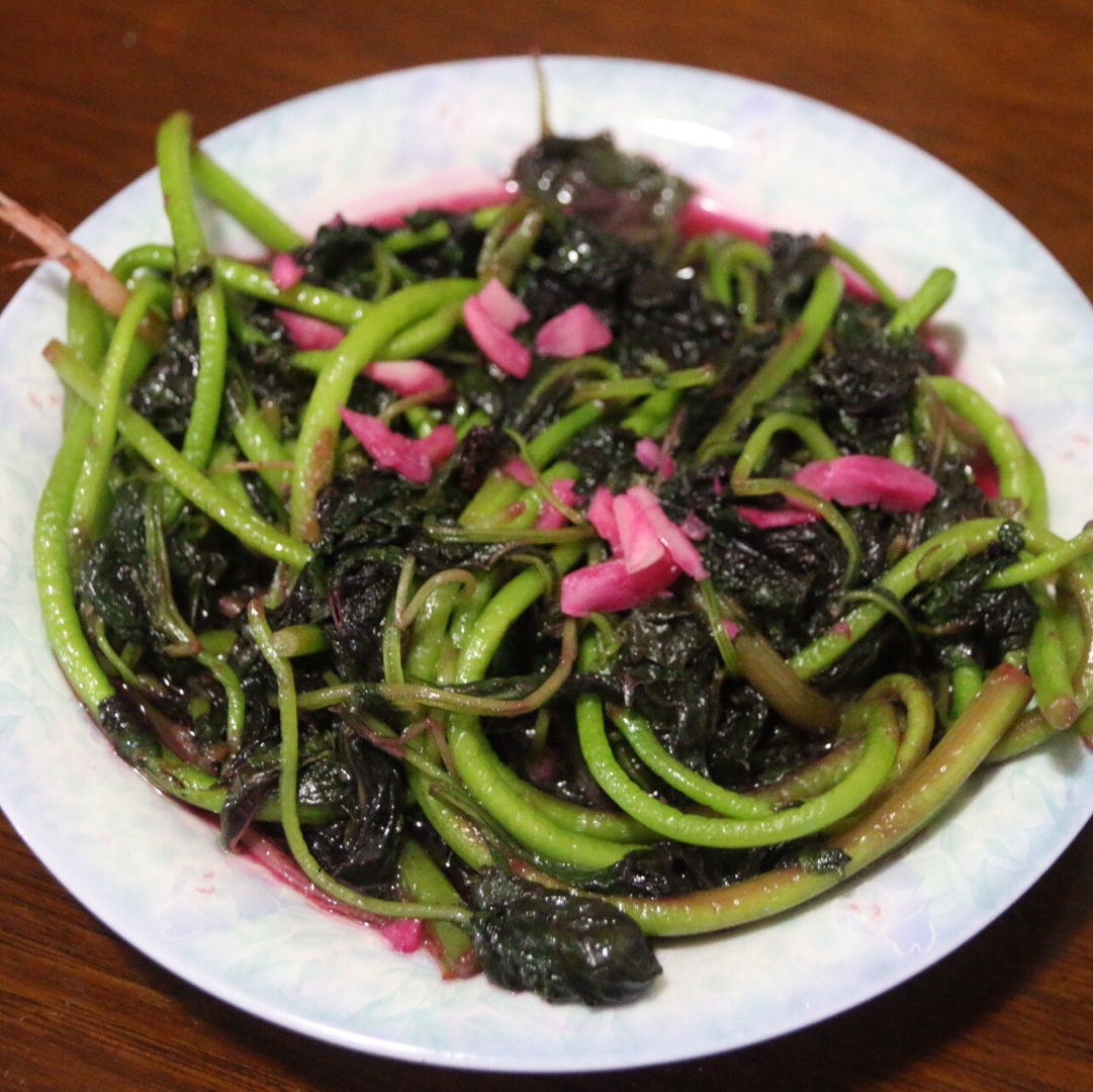 清炒红苋菜