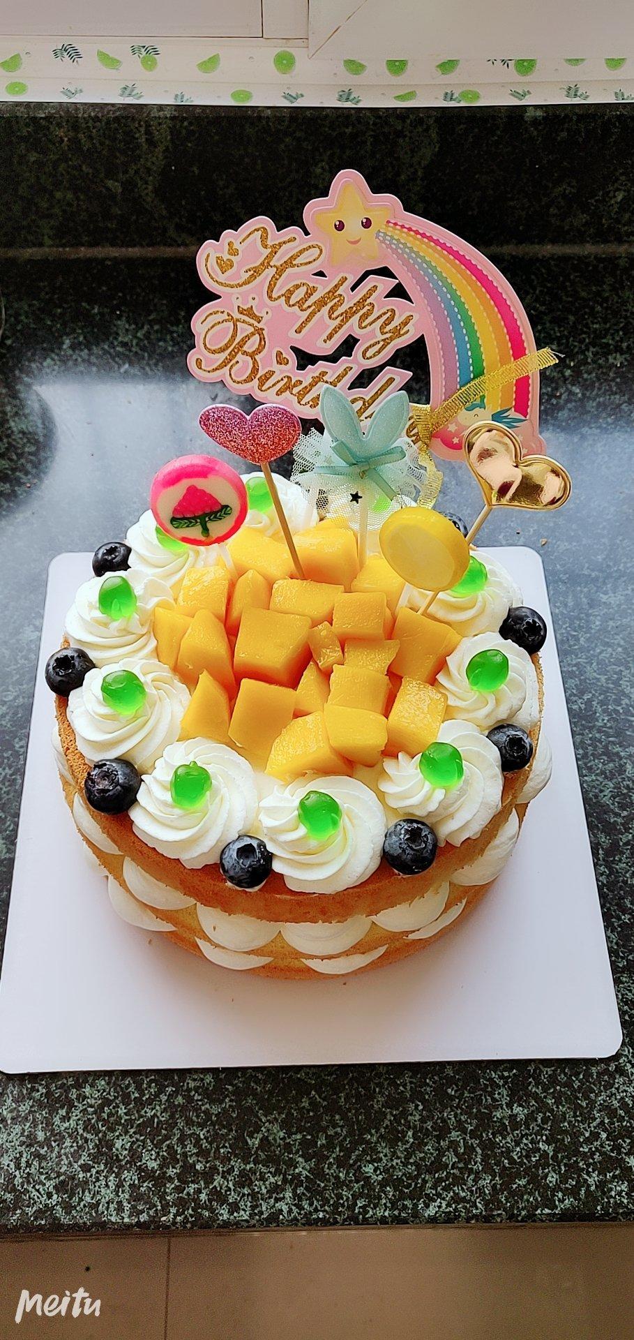 漩涡原味8寸生日蛋糕