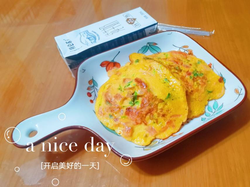 西红柿鸡蛋饼
