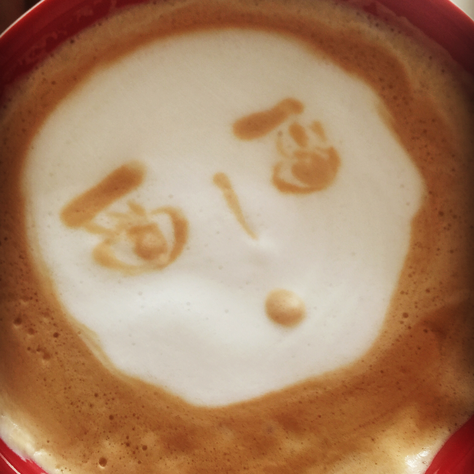 爱心拉花latte