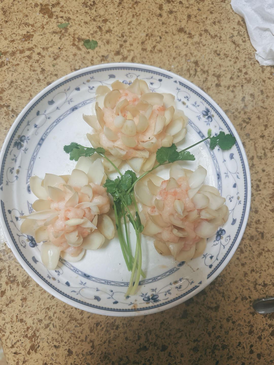 百合虾滑(花开富贵)