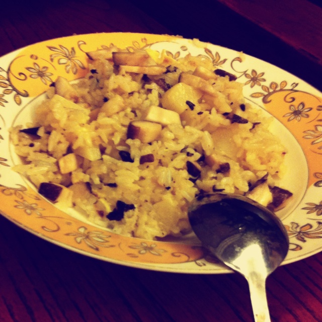 豆豉蔬菜炒饭