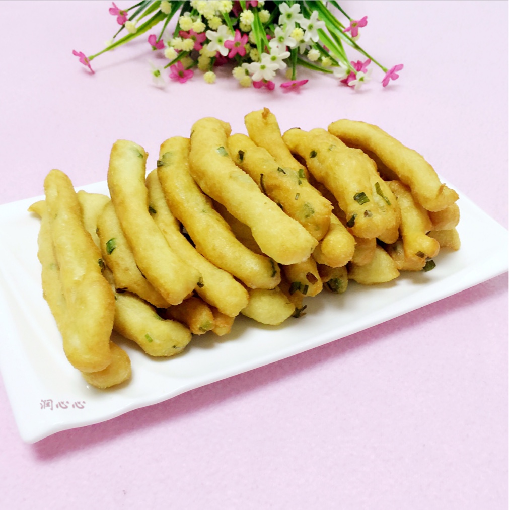 润心心做的妈妈教做葱香小油条