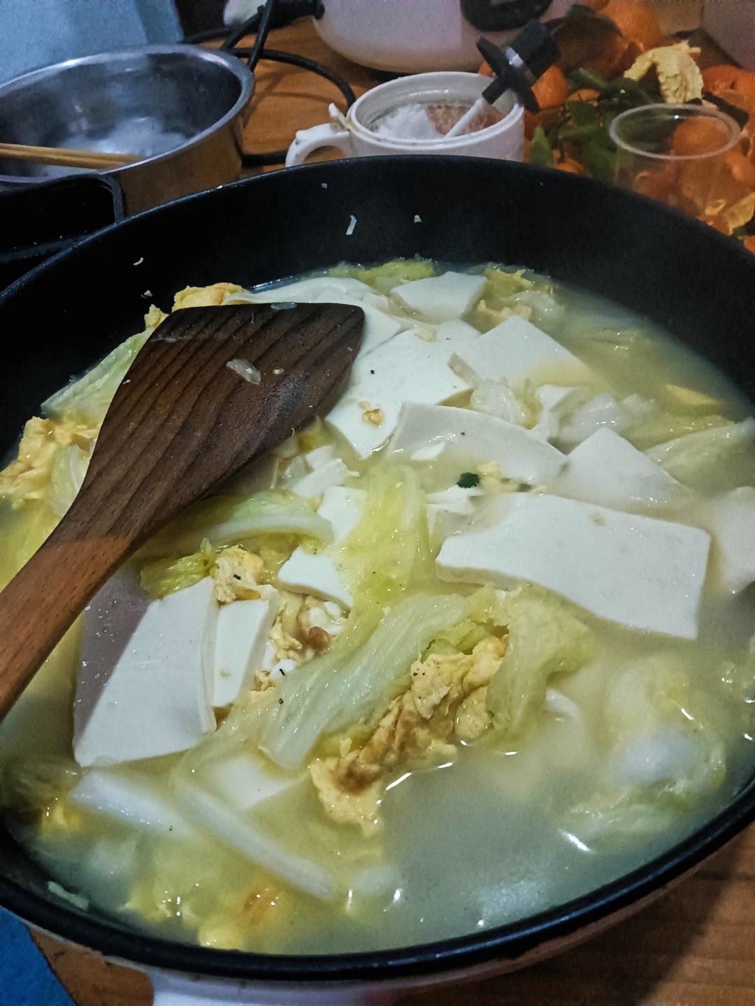 白菜豆腐汤