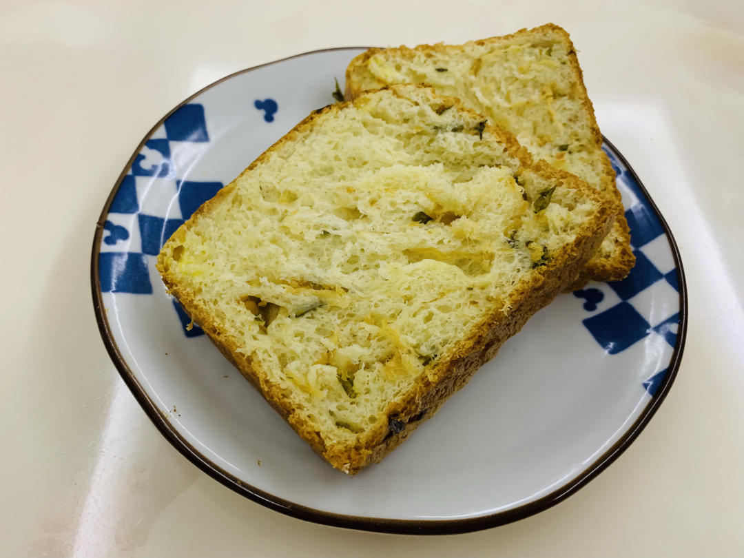 香葱肉松手撕吐司