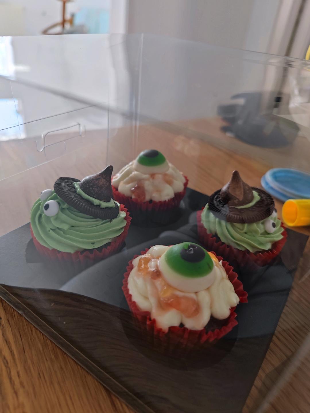 万圣节鬼怪蛋糕 超软巧克力马芬/阿猪烘焙视频：特别篇