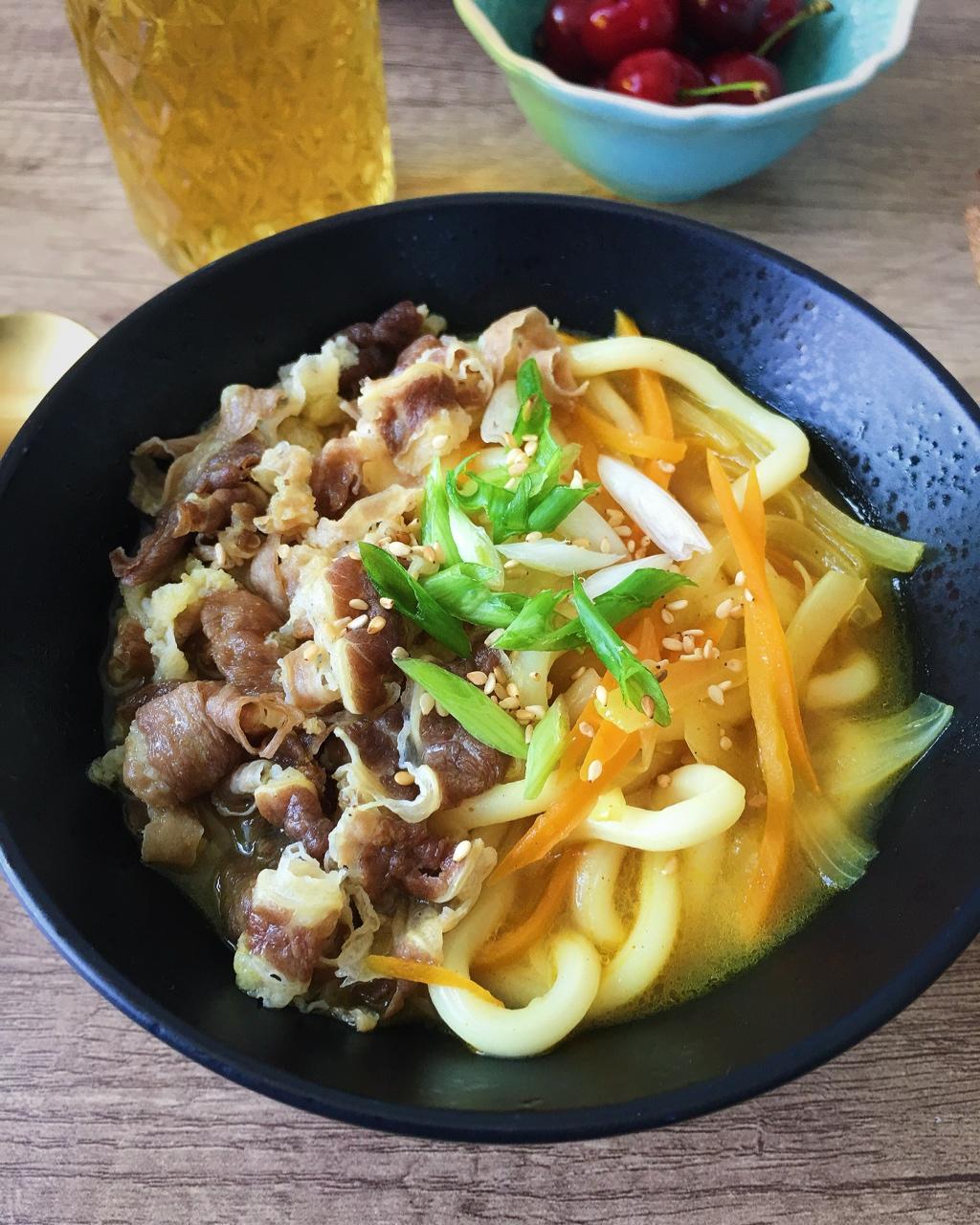 laofan做的咖喱肥牛乌冬面