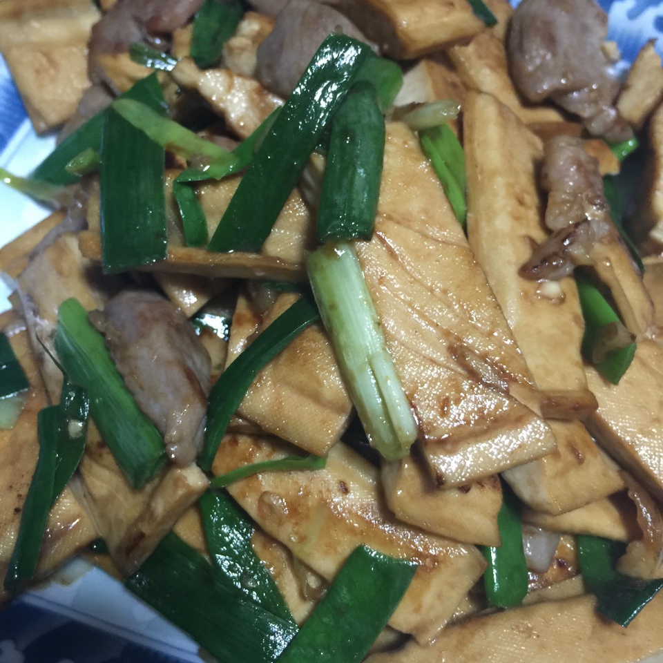 青椒炒豆腐干