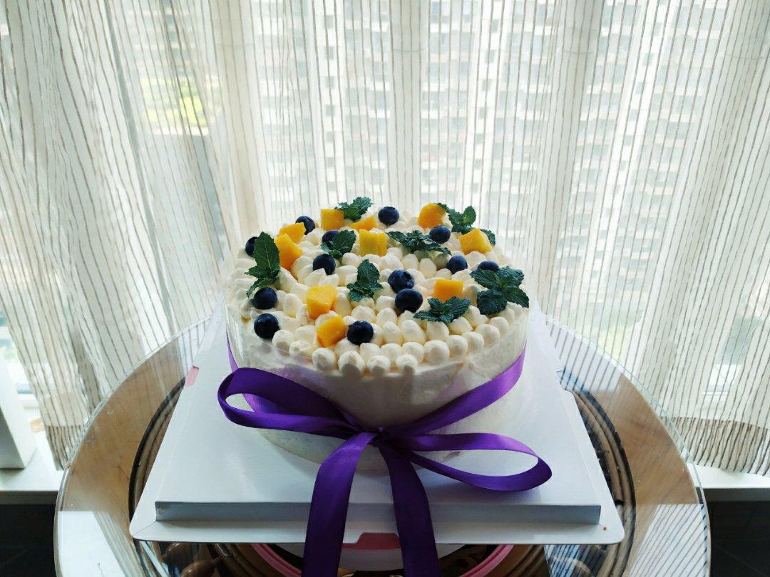 貌美如花--裱花水果奶油生日蛋糕