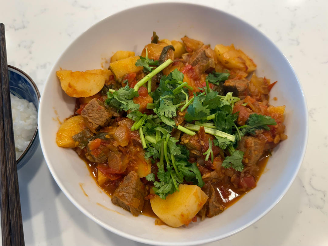 番茄土豆炖牛肉