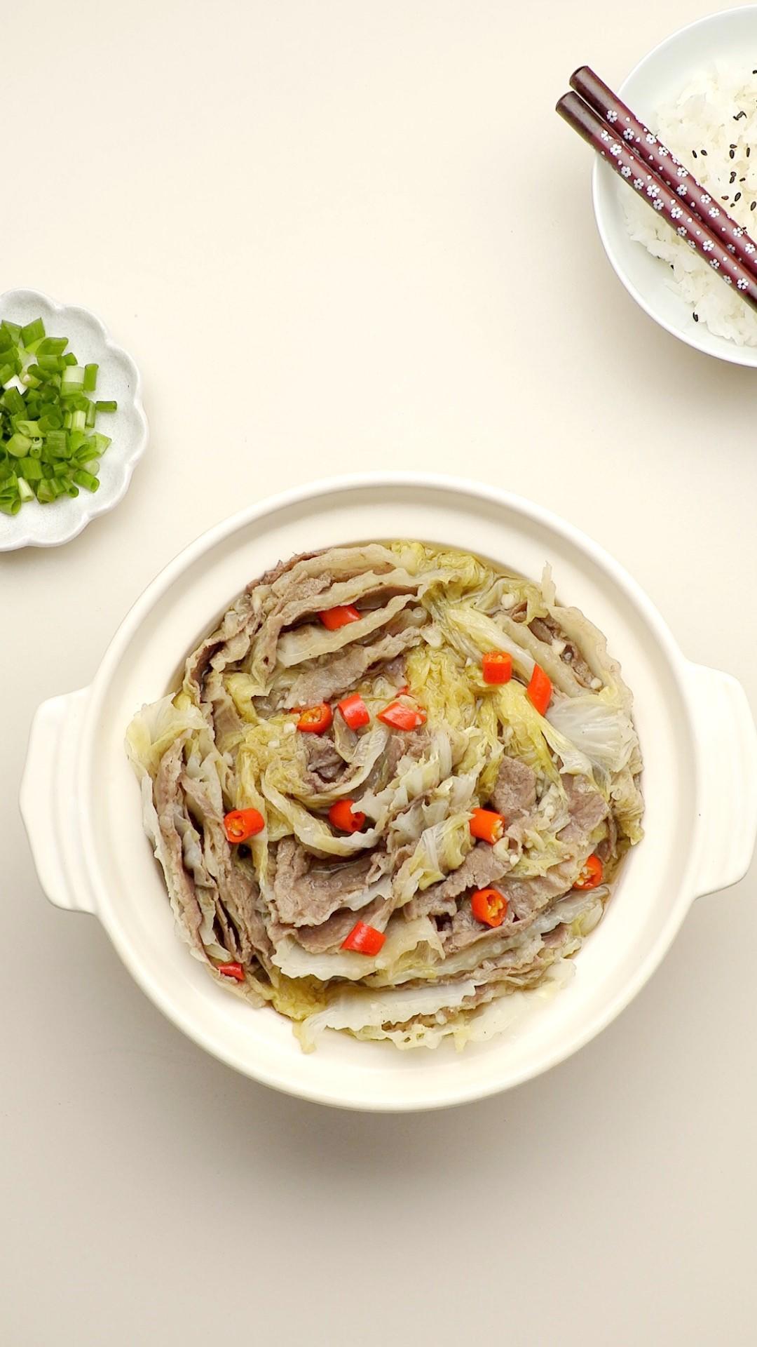 千层肥牛白菜锅