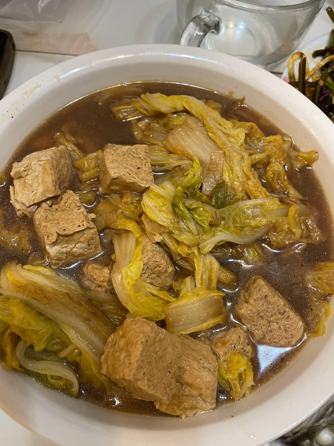 冬季最爱的家常菜！大白菜炖大豆腐或干豆腐