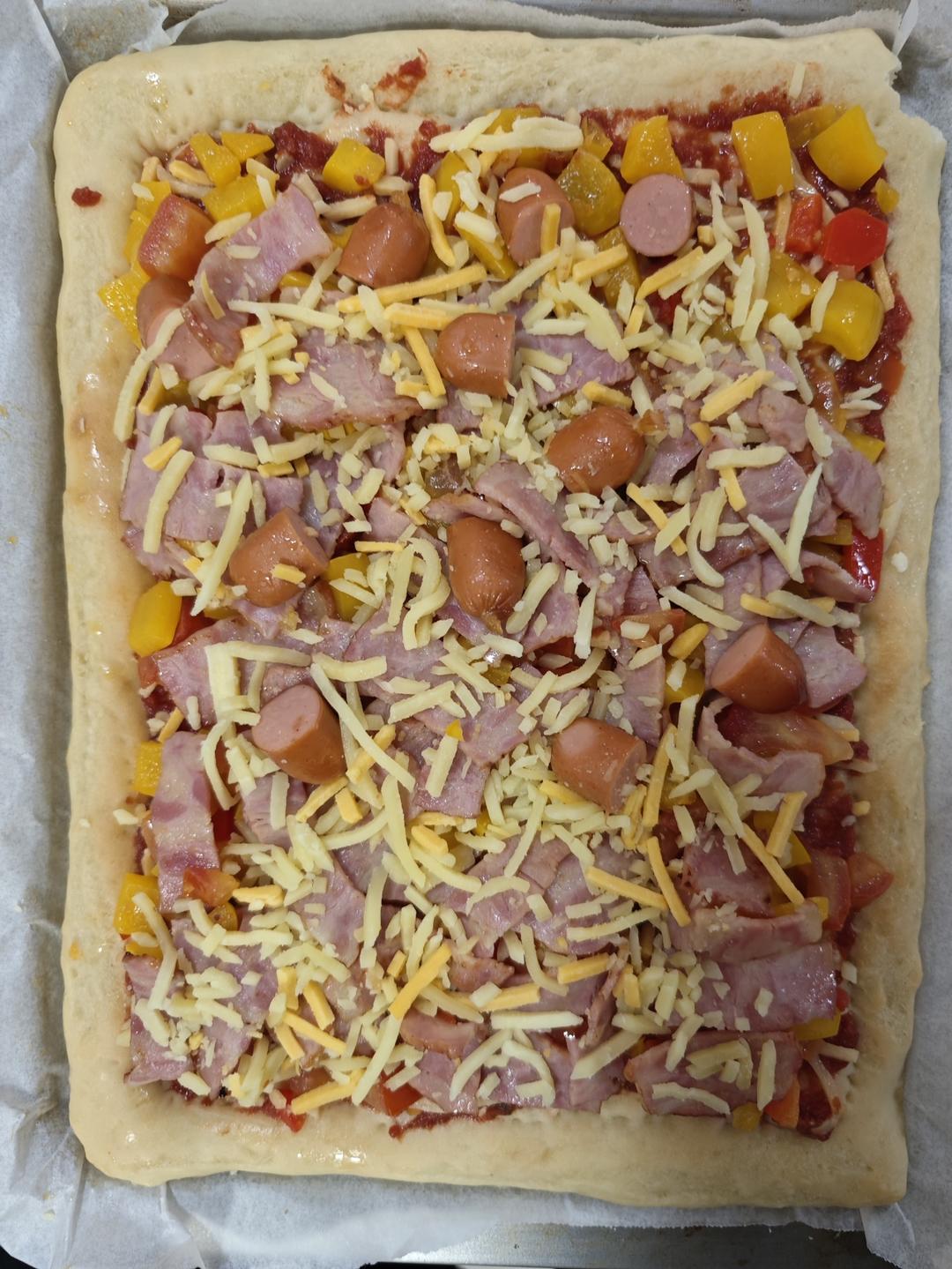 自制厚底披萨面饼