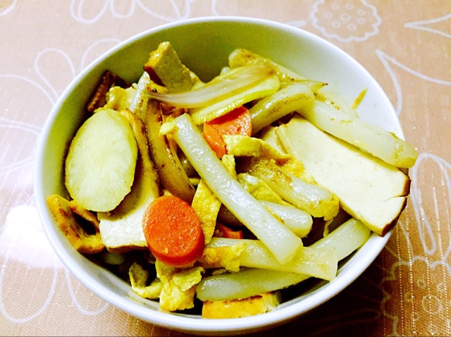 鸡蛋炒年糕