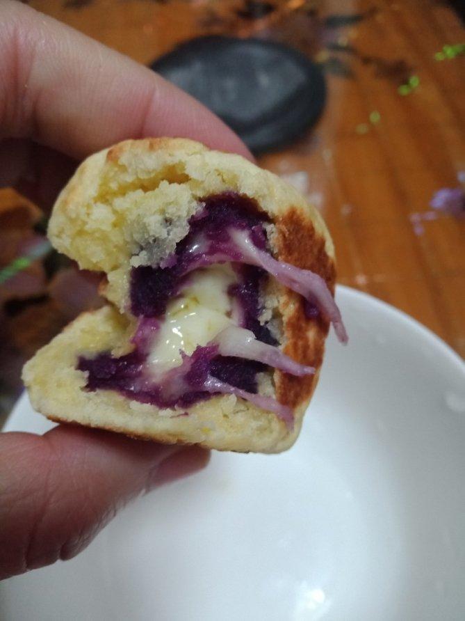 网红紫薯芝士爆浆仙豆糕