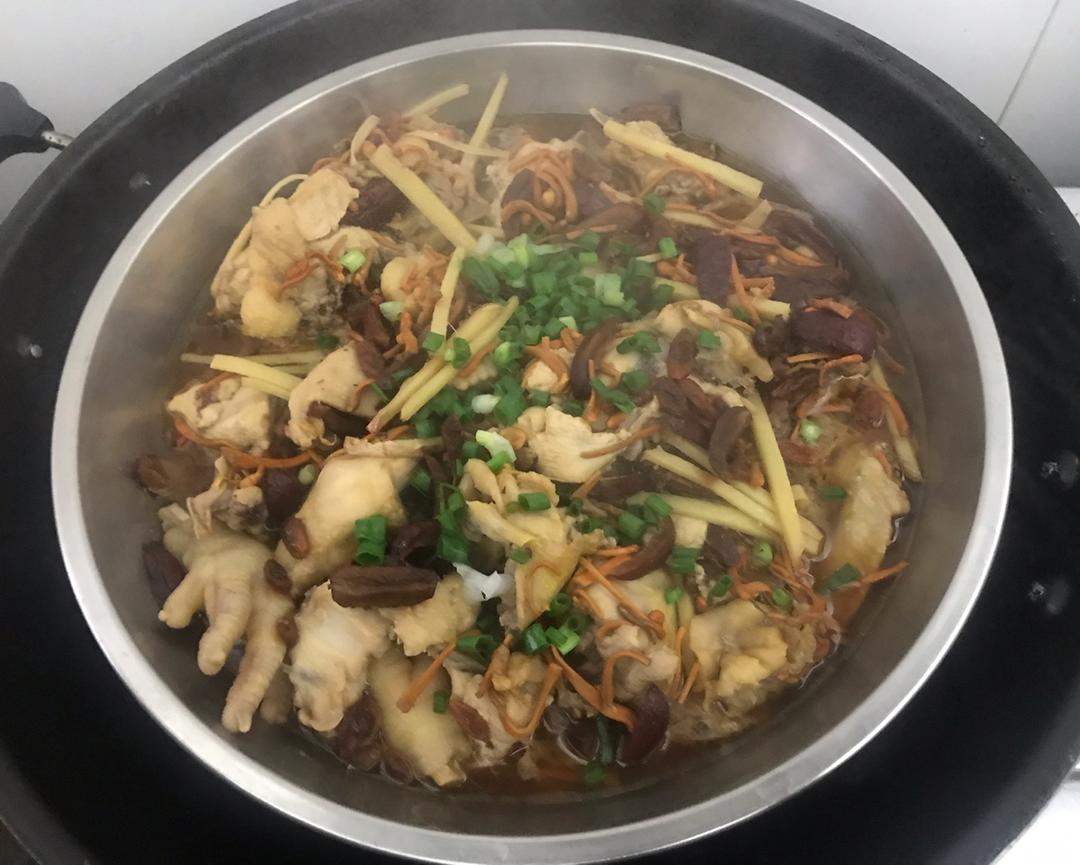 虫草花蒸鸡