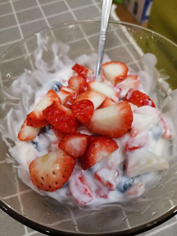 快手草莓🍓酸奶
