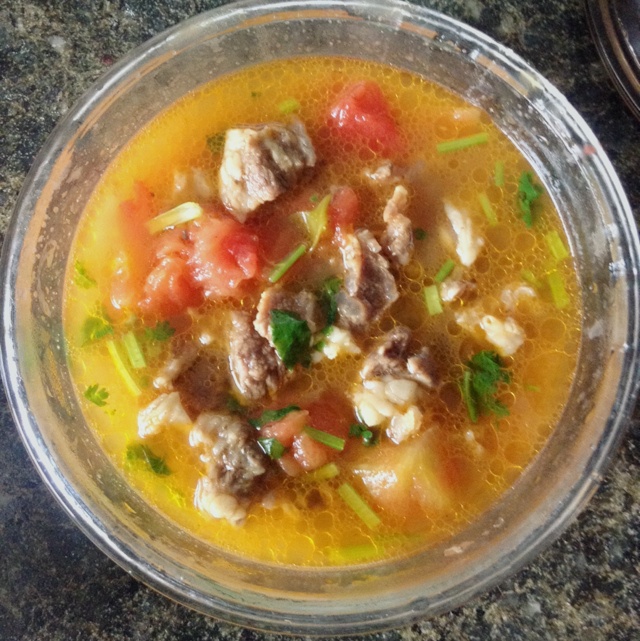 西红柿炖牛肉，酸酸的开胃菜