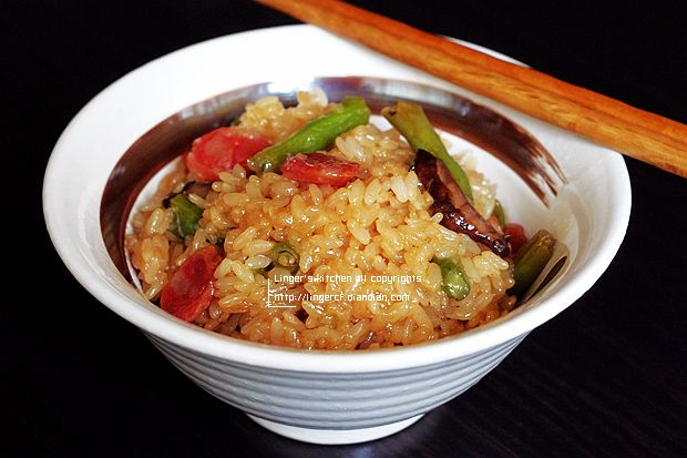 豆角焖饭