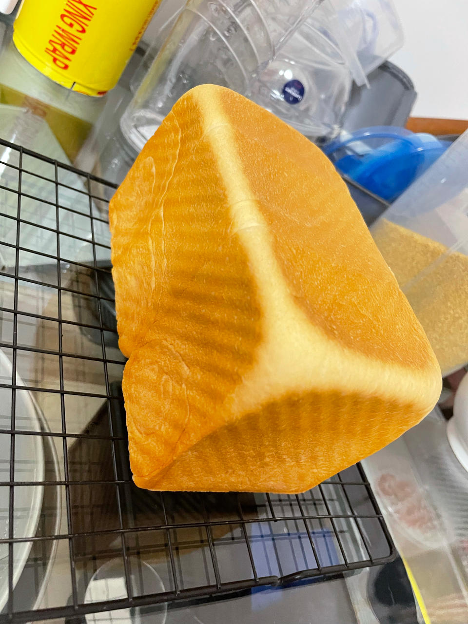 一次发酵的手撕压面吐司