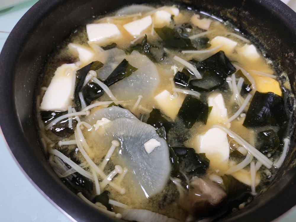 好喝啊，简单美味的日式味增汤