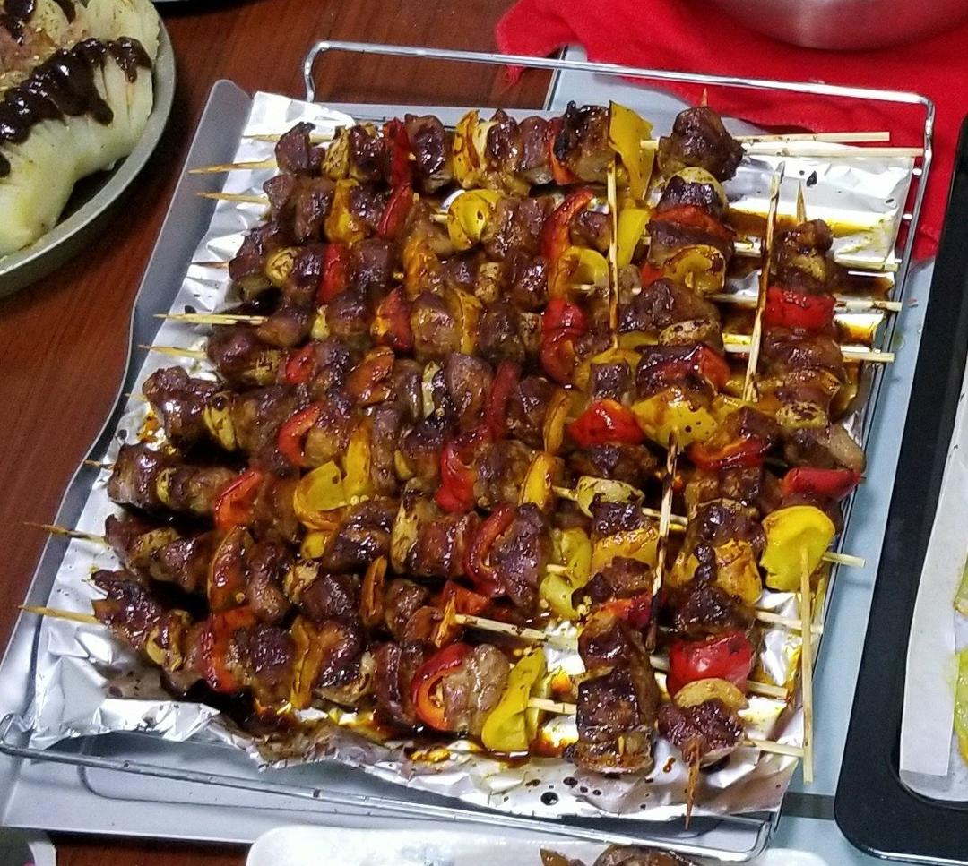 彩椒牛肉串