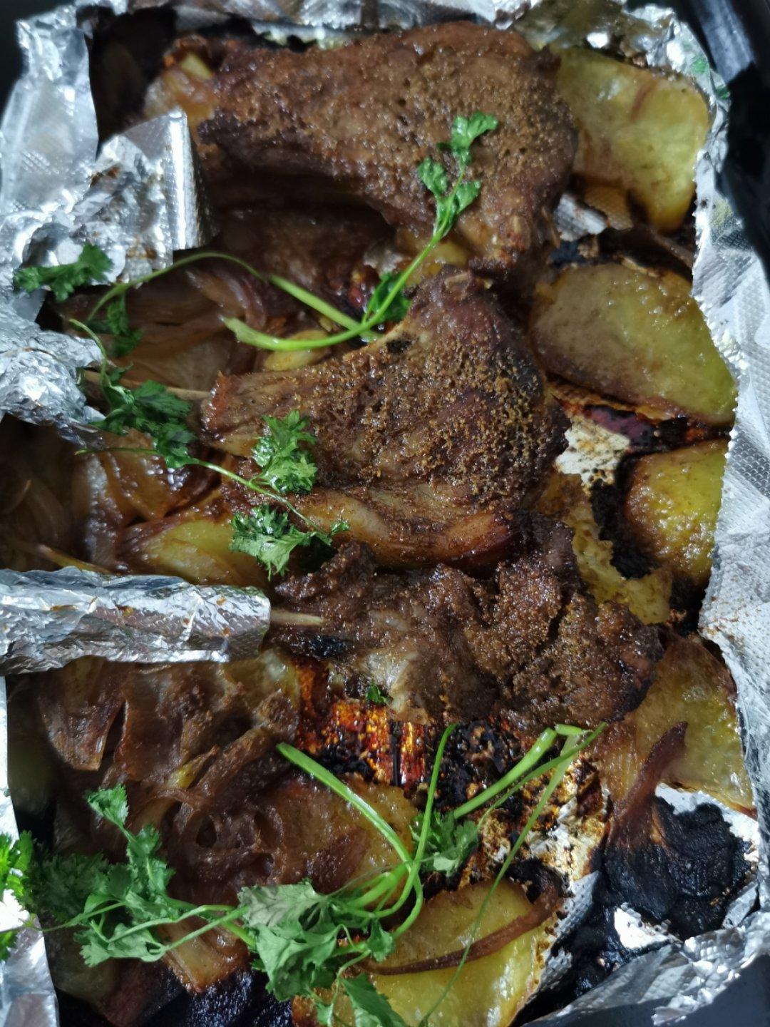 超好吃的烤羊排烤箱版