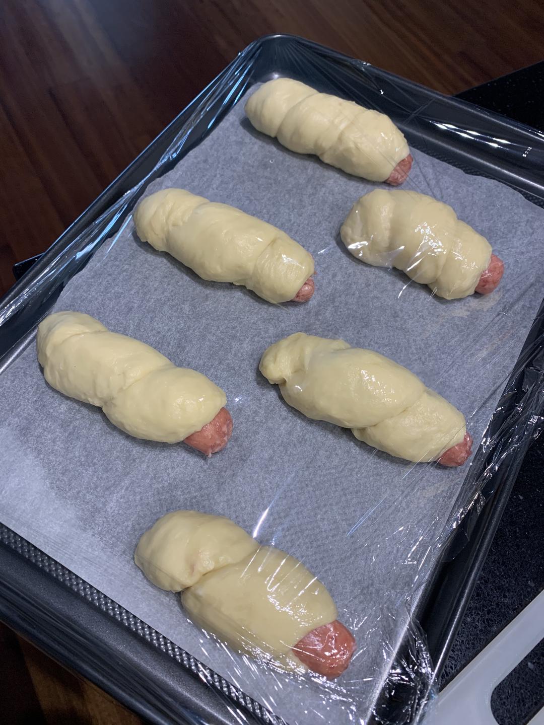 奶味香肠面包 🌭的做法 步骤6