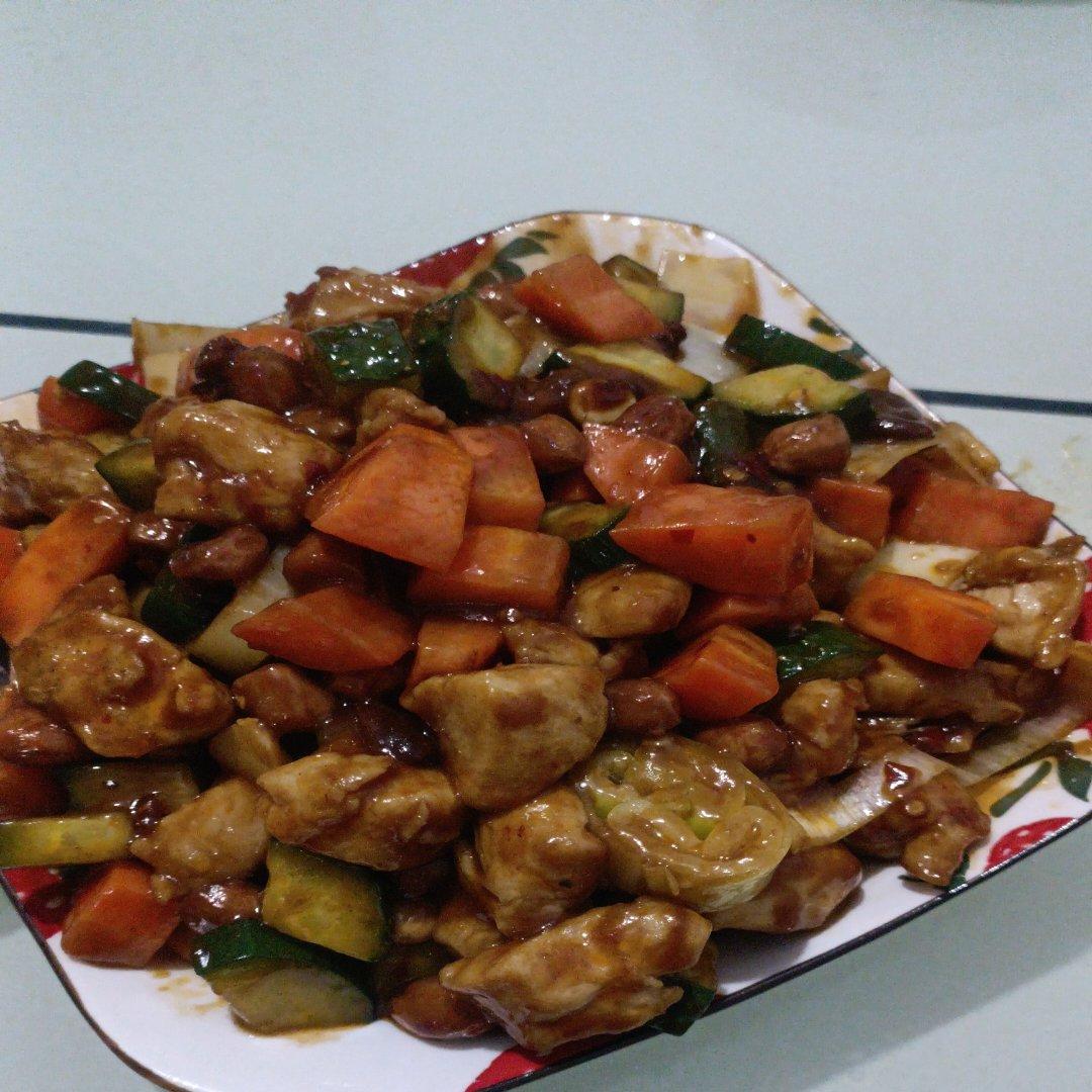 宫保鸡丁（鸡腿，碗汁版）
