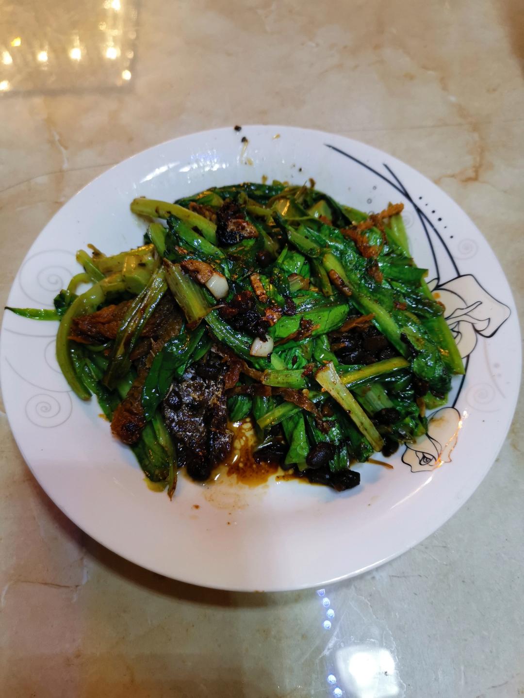 豆豉鲮鱼油麦菜