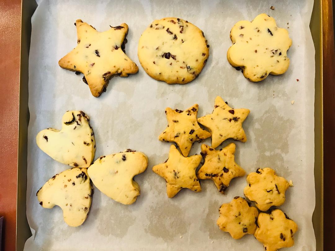 低糖少油版蔓越莓饼干