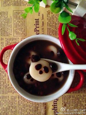 熊猫红豆汤圆的做法 步骤7