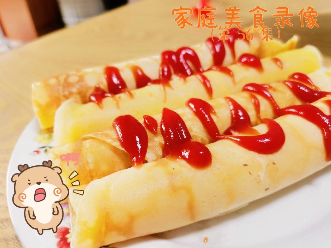宝宝辅食：奶香芝麻鸡蛋卷