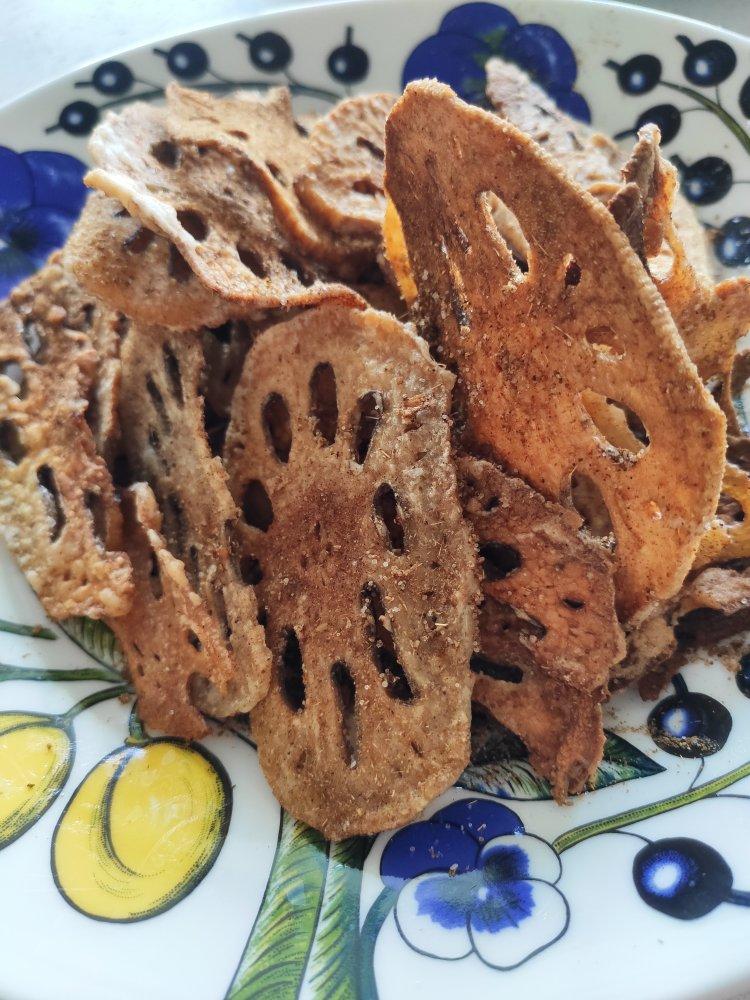 🔥比薯片还好吃百倍的❗️喀吱脆的椒盐孜然藕片