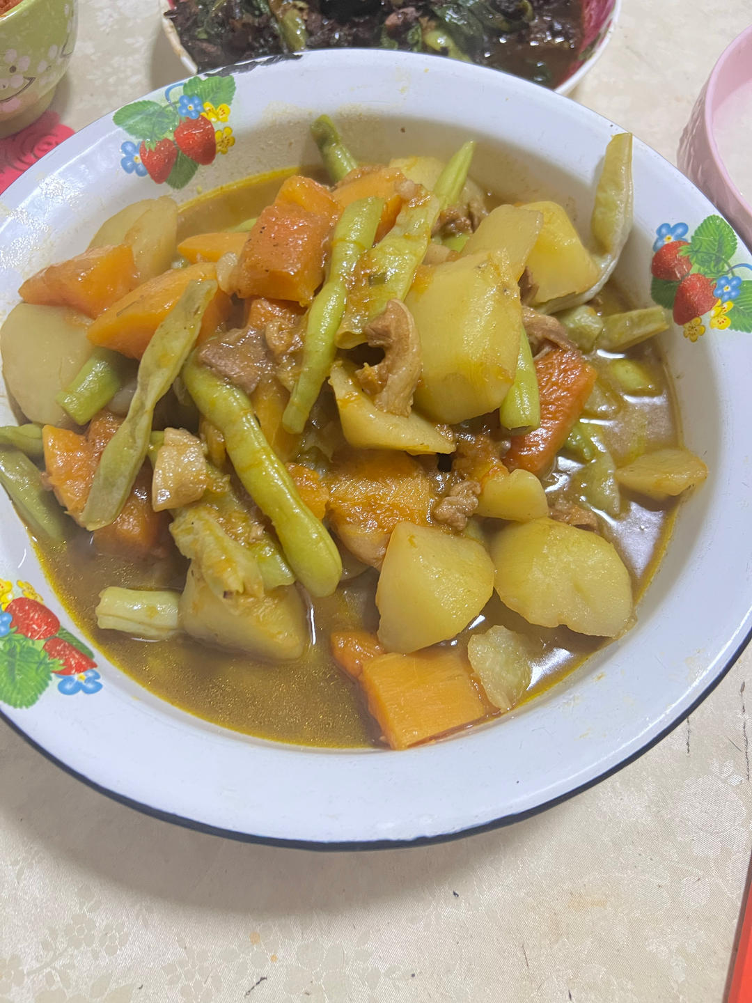 南瓜炖土豆