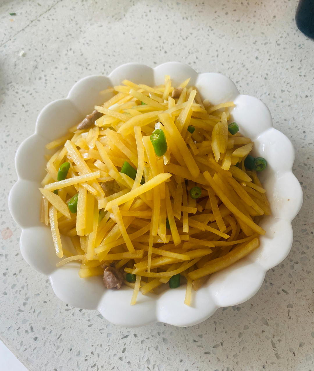 肉炒青椒土豆丝-下饭快手菜