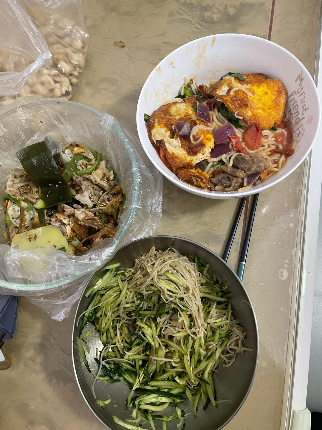 爽口金针菇拌黄瓜🥒